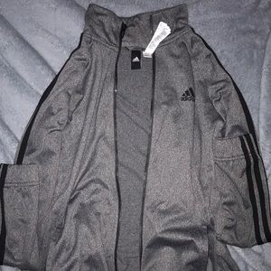 Grey adidas running jacket NEW